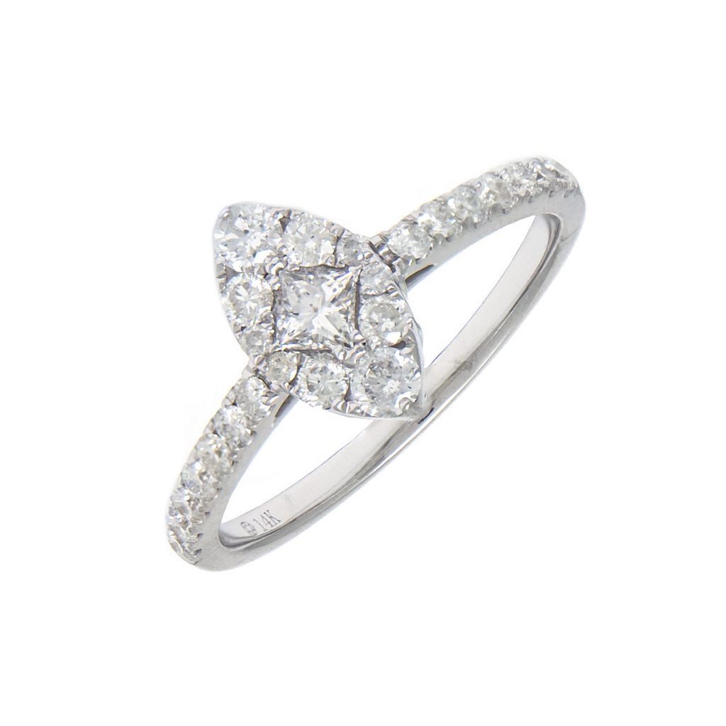 Marquise Shaped .59ct Diamond Ring