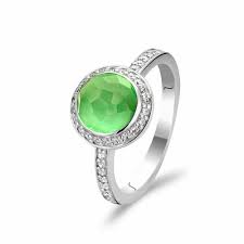 Green Halo Ring