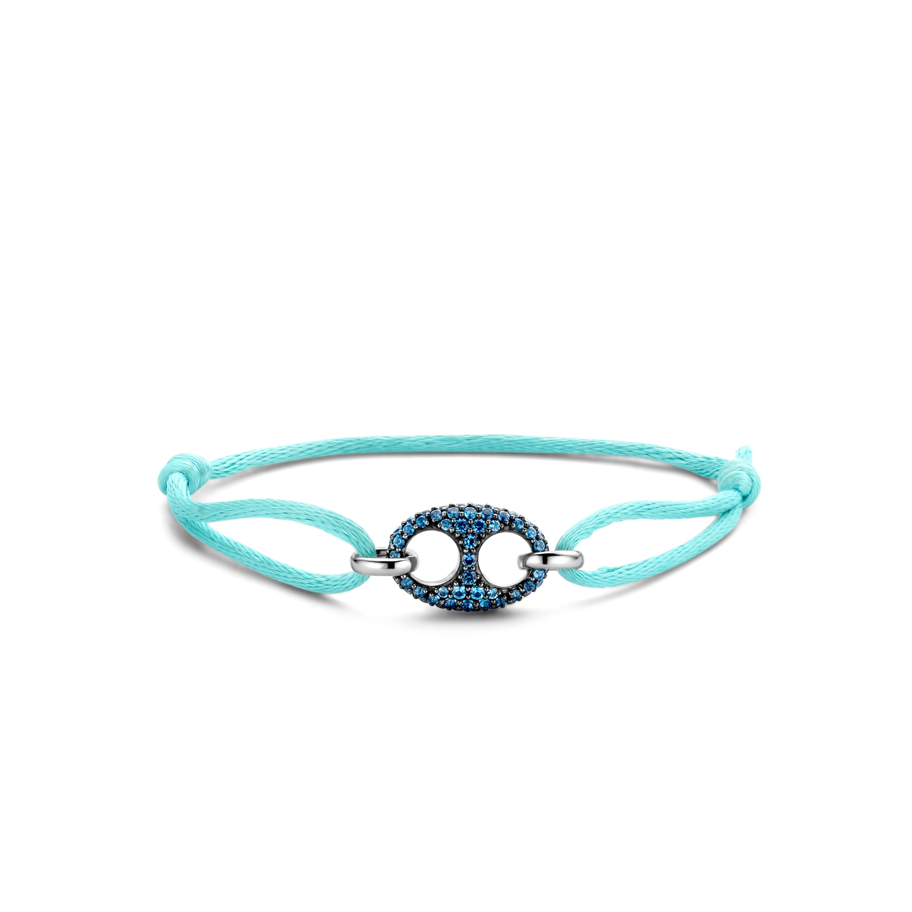 Puffed Mariner G-Ucci Blue Pave Turquoise Bracelet