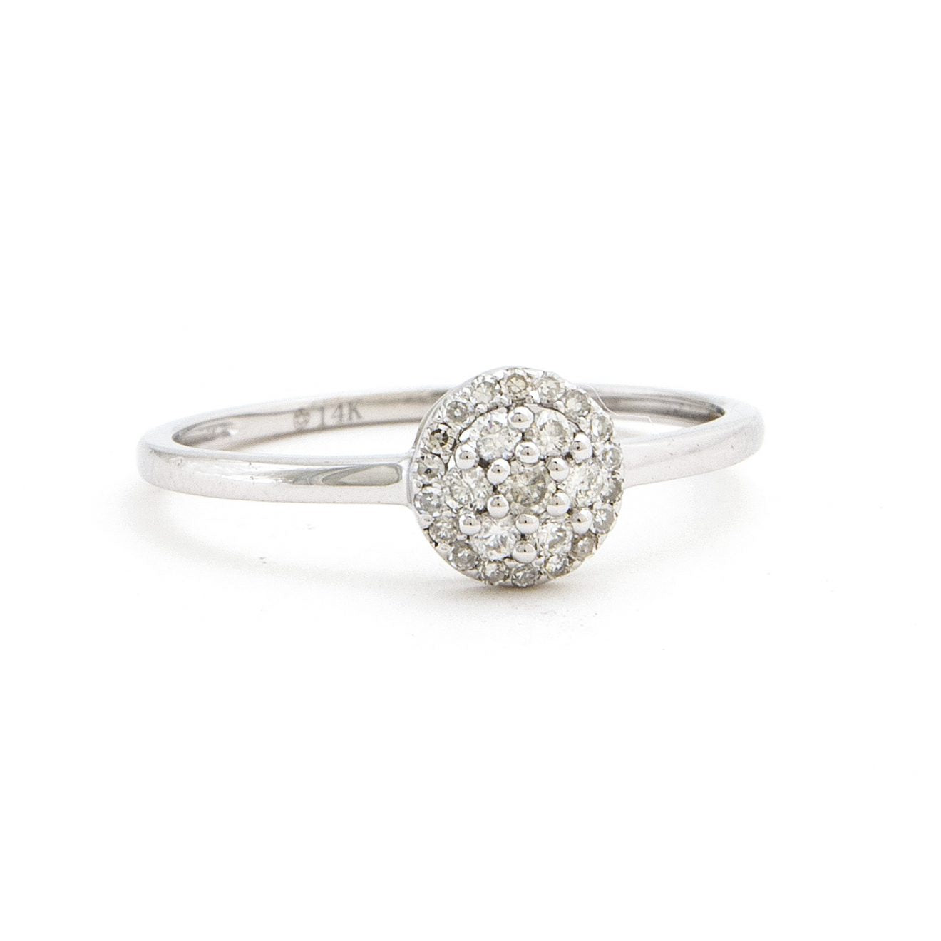 .18 Round Cut Pave Diamond Ring