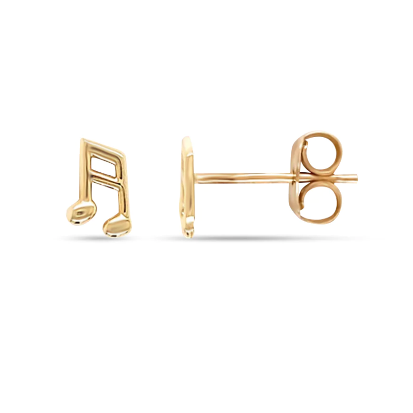 Music Note Single Stud Earrings