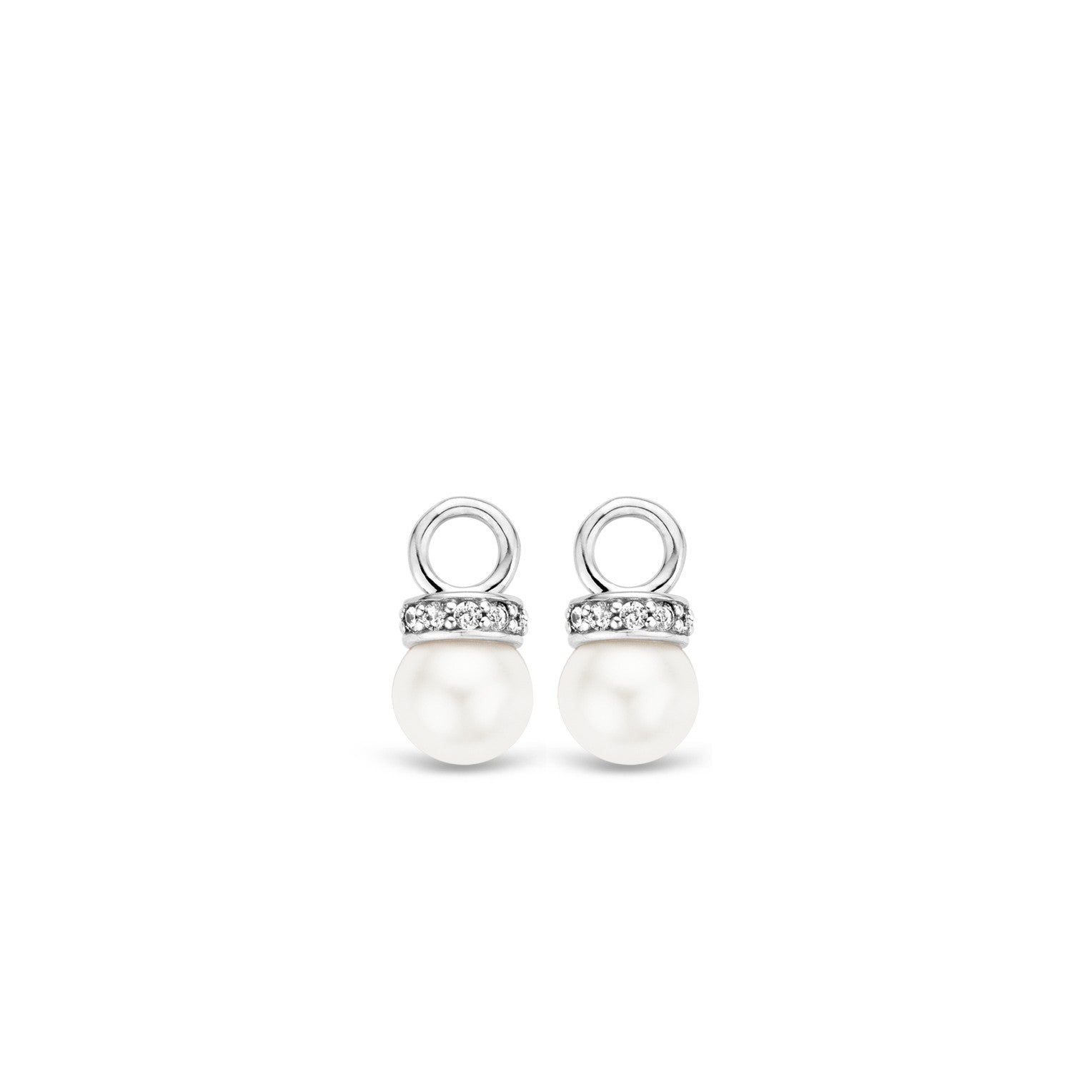 8mm Pearl Zirconia Ear Charms