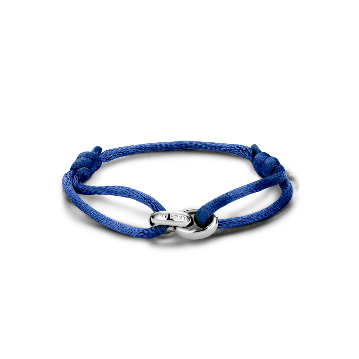 You and Me Linked Dark Blue Cord Bracelet