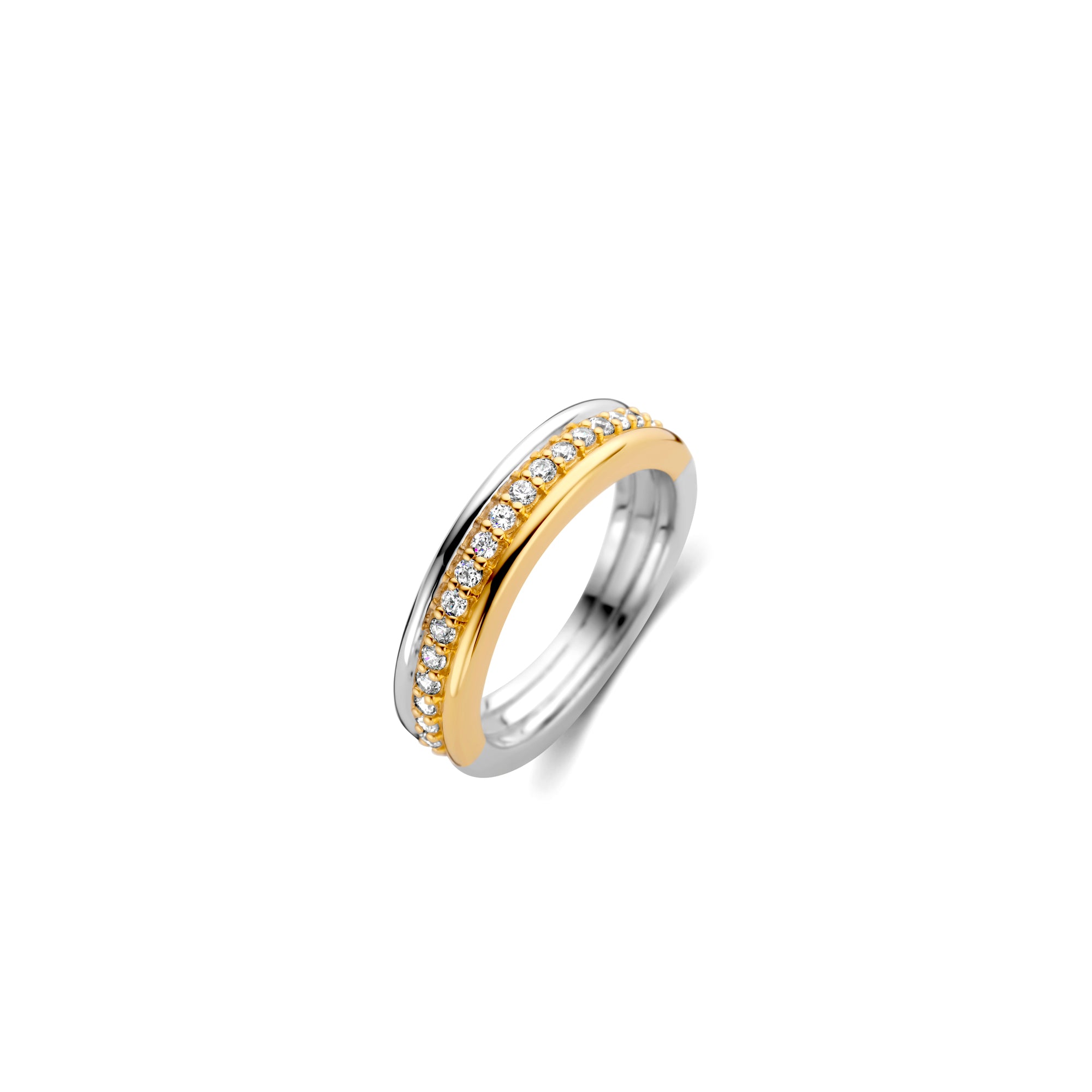 Parallel Golden Stackable Ring