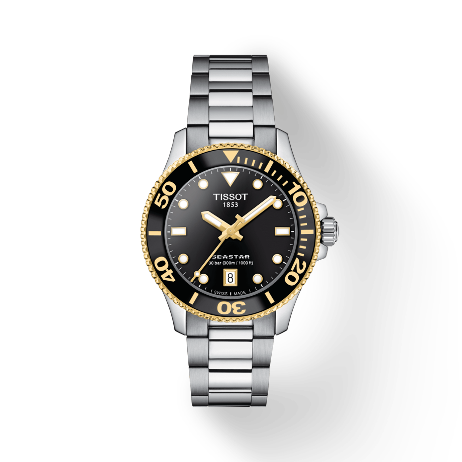 Seastar 1000 36MM Black/Gold Watch
