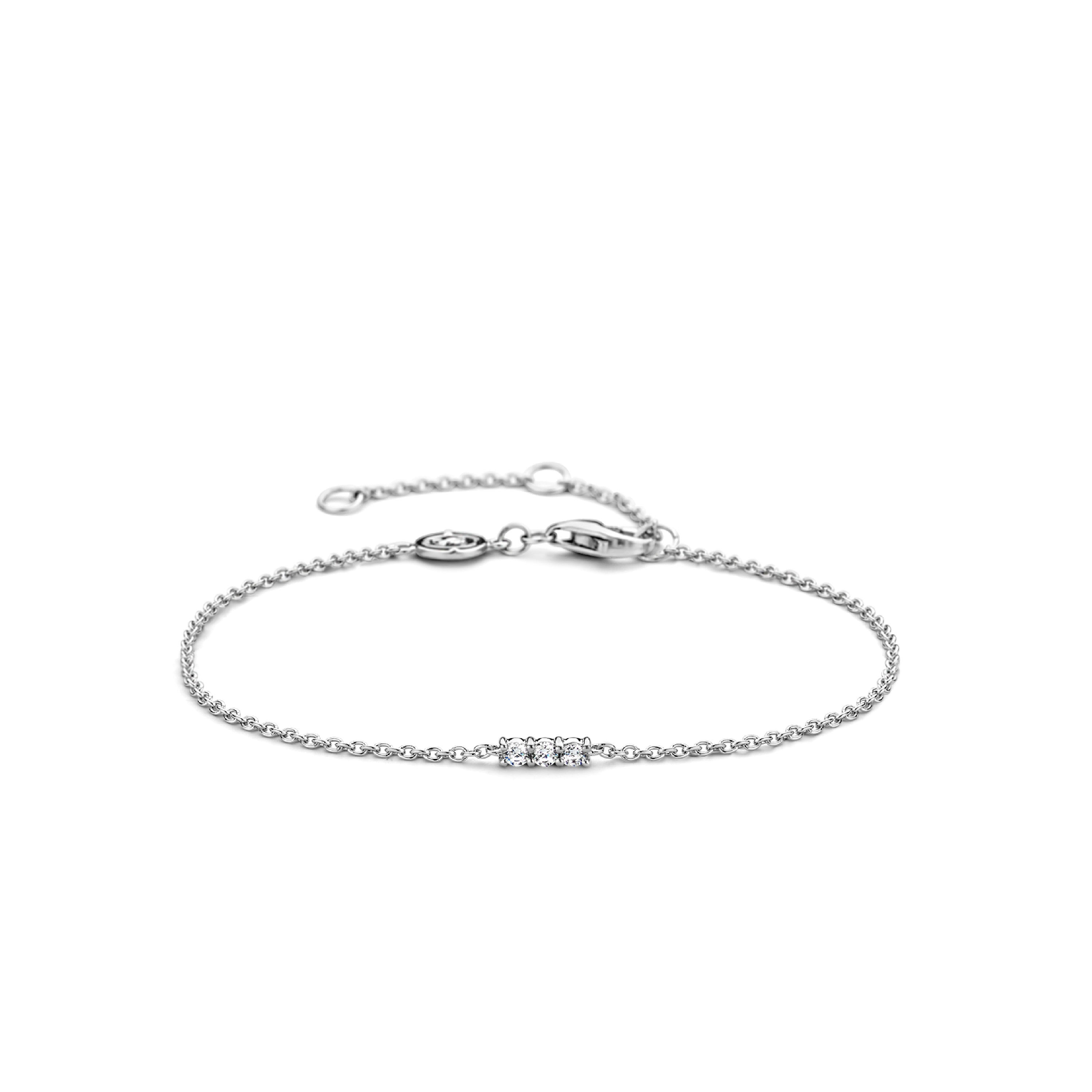 Zirconia Trio Bar Bracelet