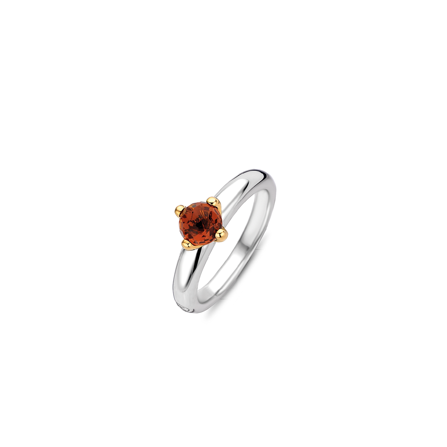 Red Cognac Glimmer Ring