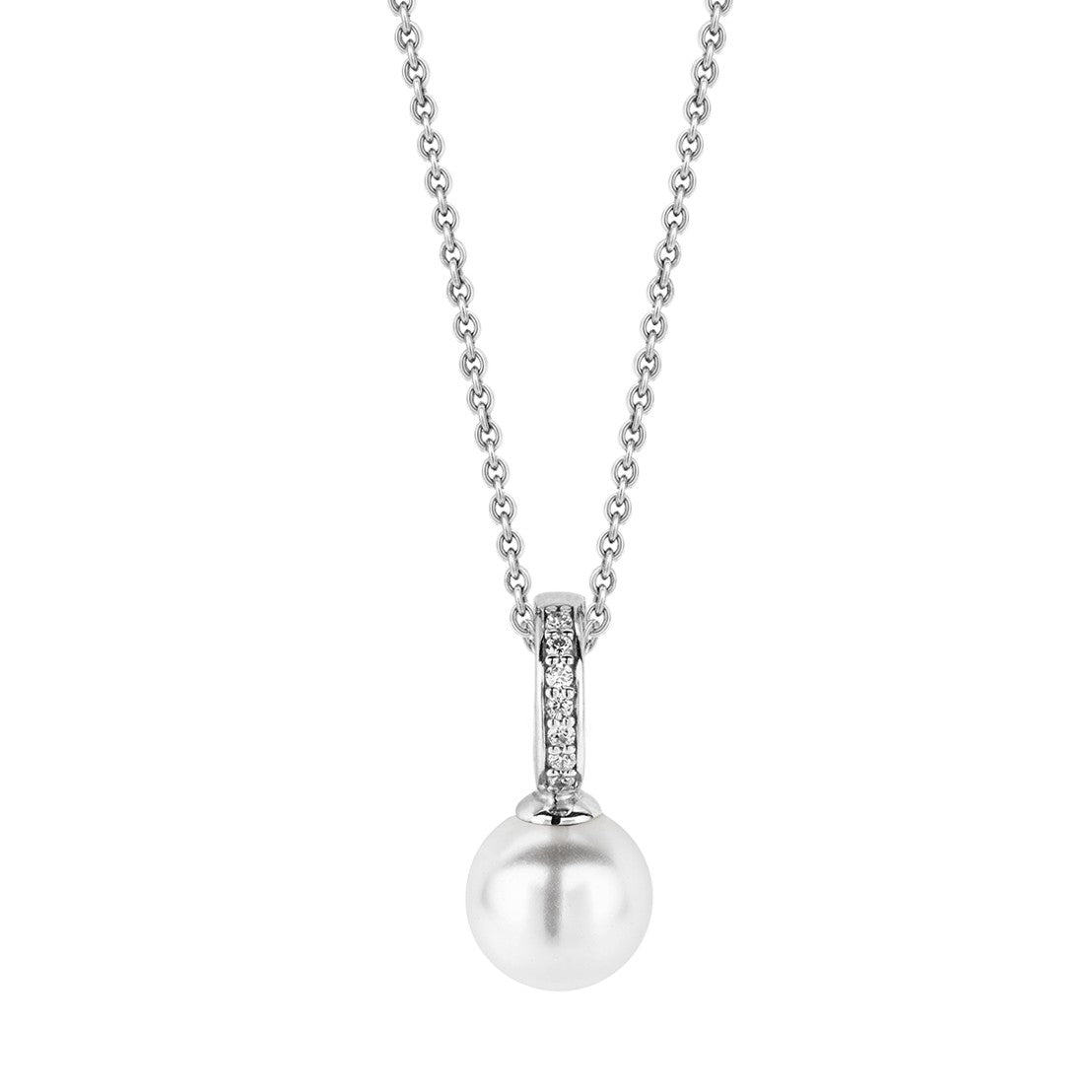 Perfect Pearl Zirconia Necklace