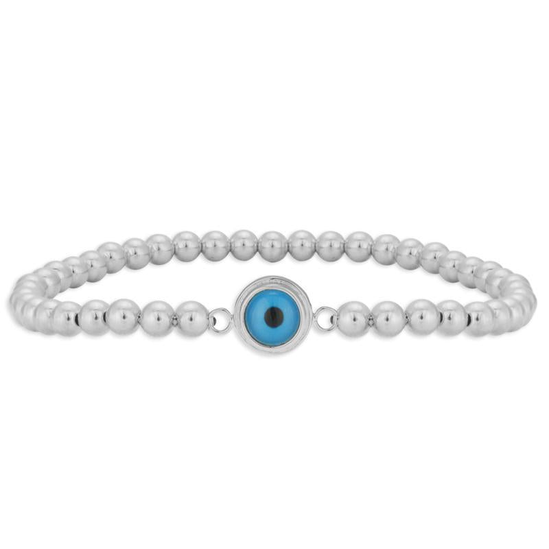 Evil Eye Bead Bracelet 4MM