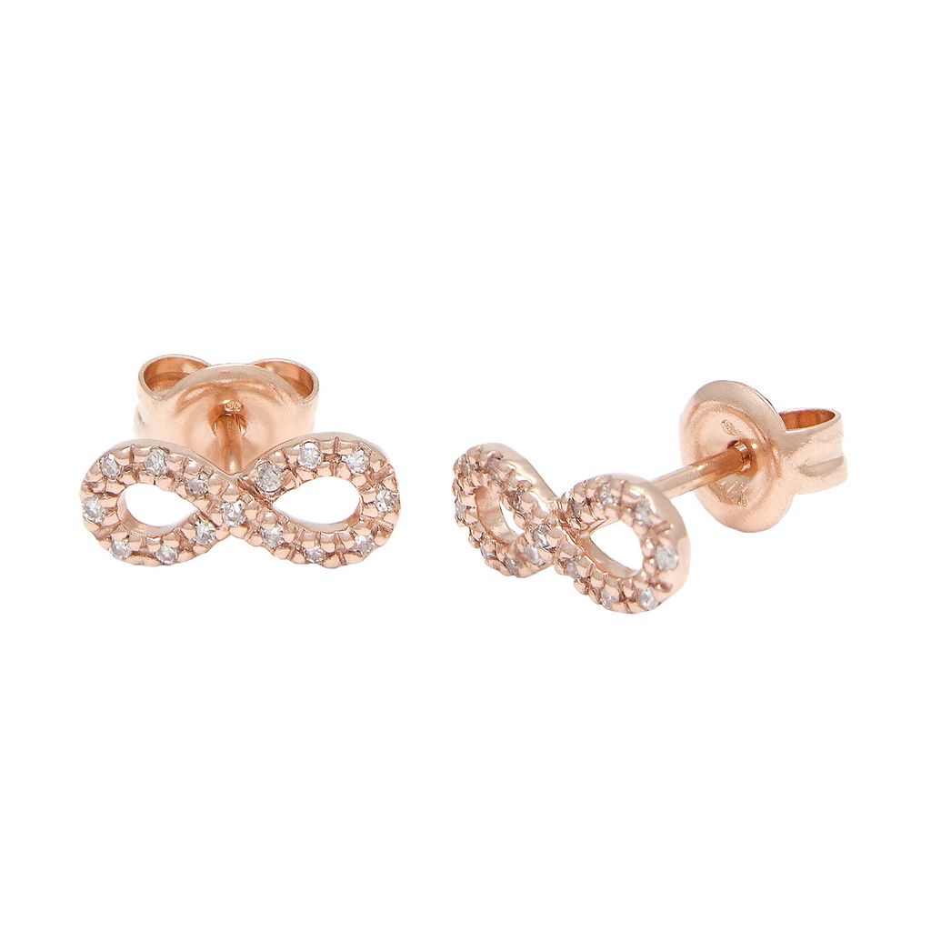 Infinity Diamonds Stud Earrings