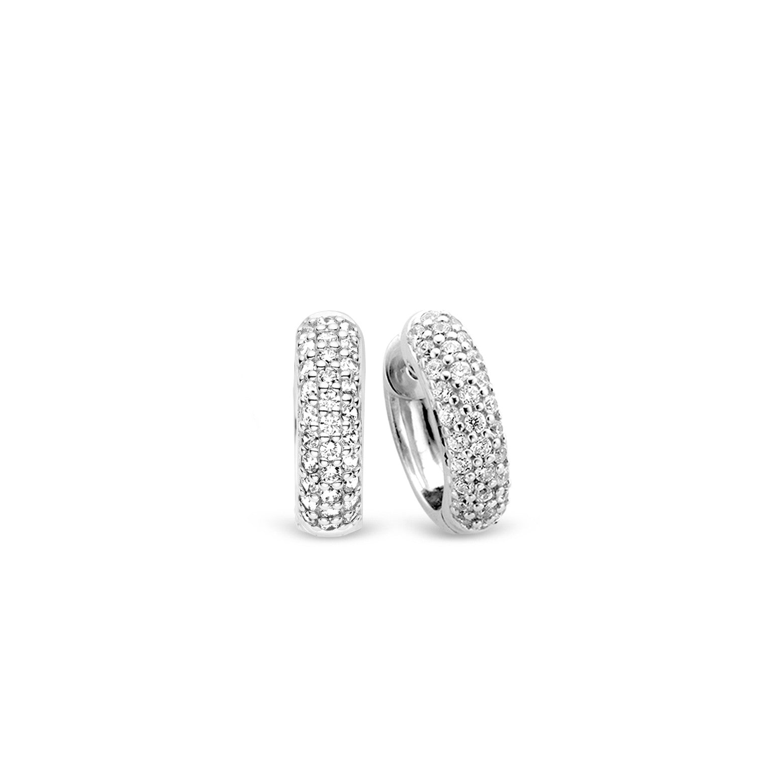 Pave 17MM Hoop Earrings