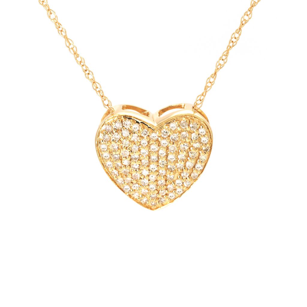 Jumbo Diamond Heart Necklace