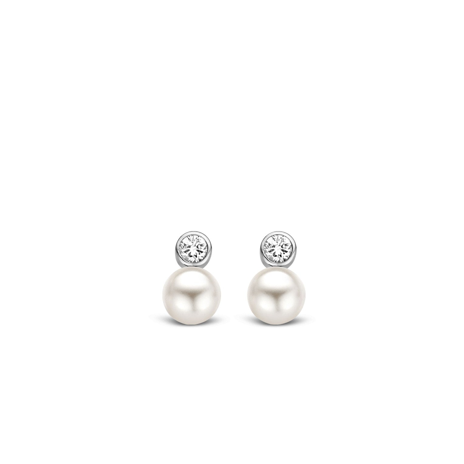 Double Elegance Pearl Earrings