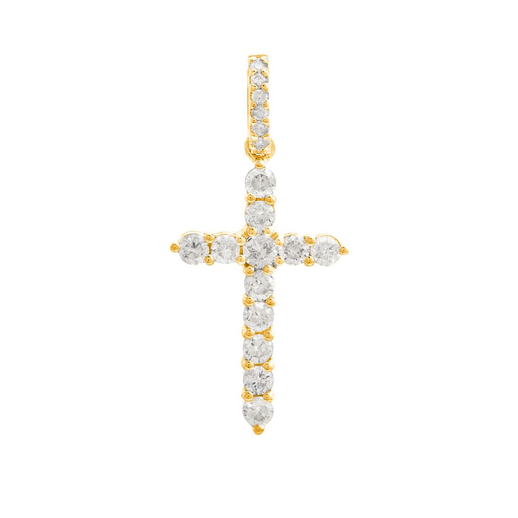 Cross Pendant with .50ct Diamonds