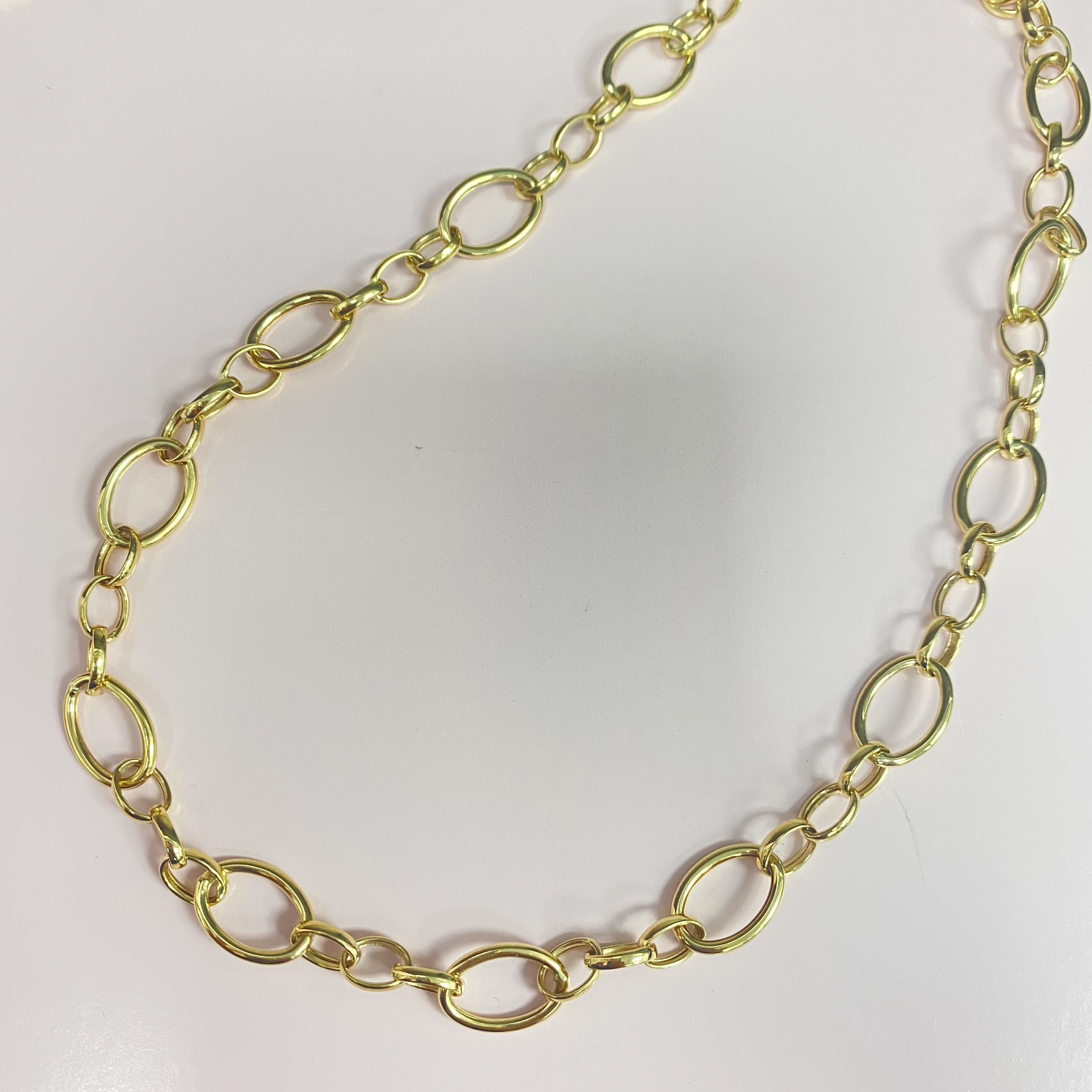 Big and Small Oval Links Necklace