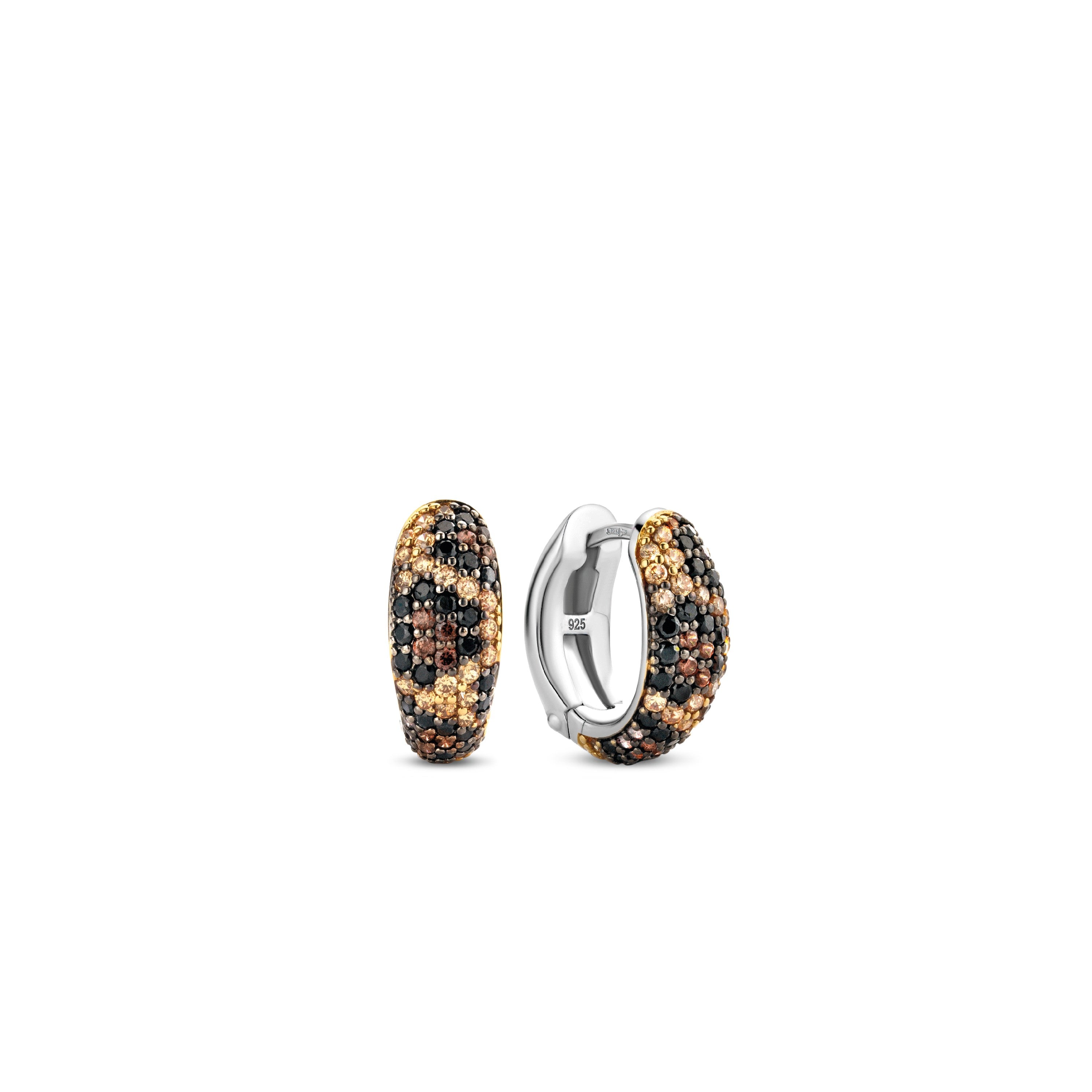 Leopard Print Huggie Earrings