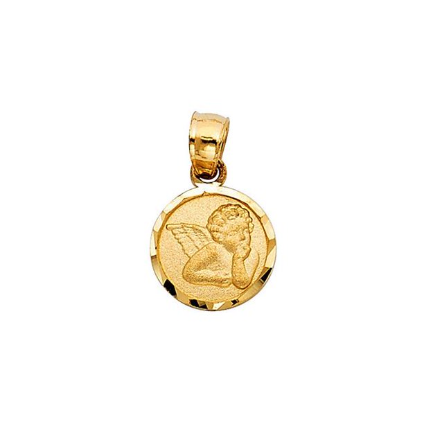 Guardian Angel 10MM Gold Pendant