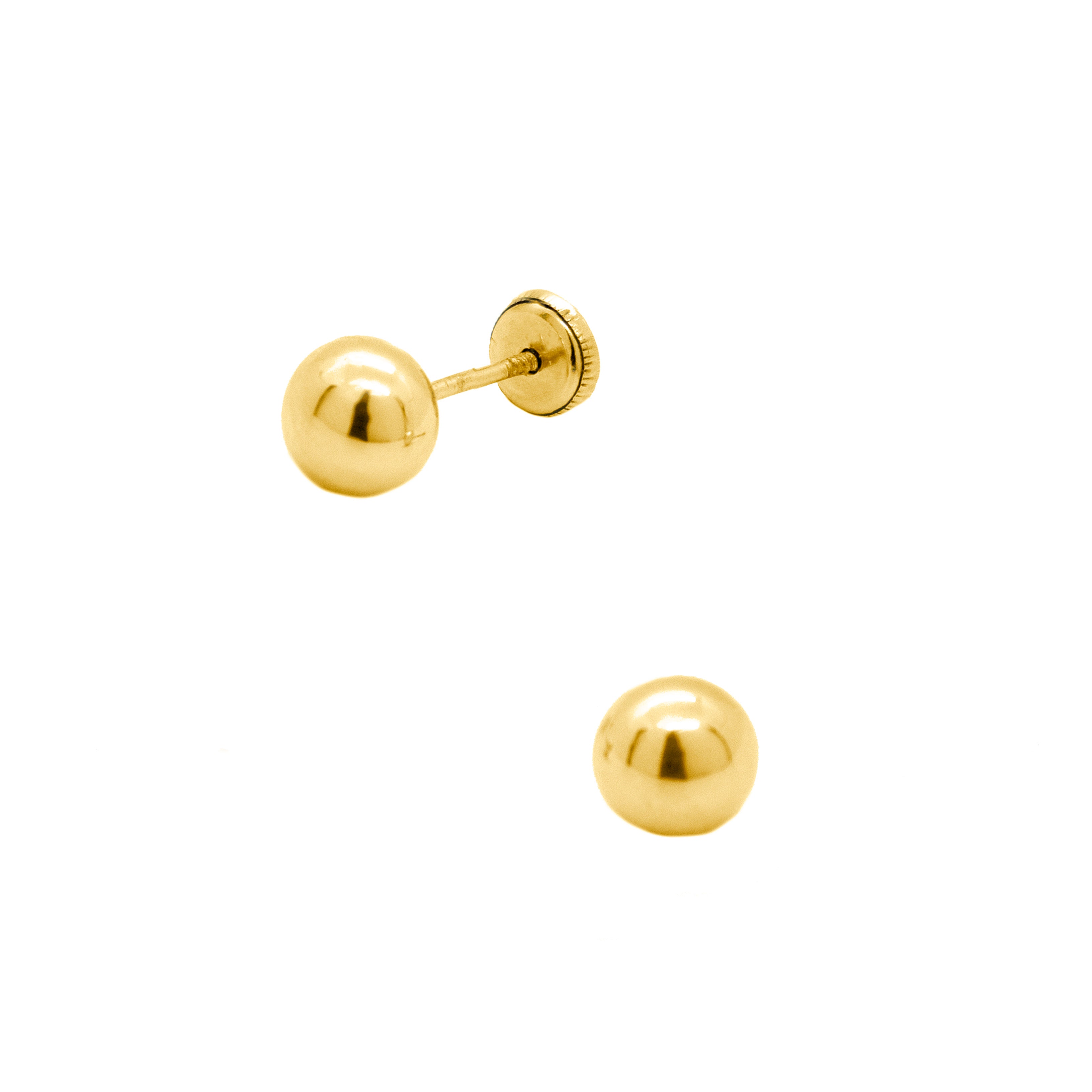 6mm Full Ball Earrings