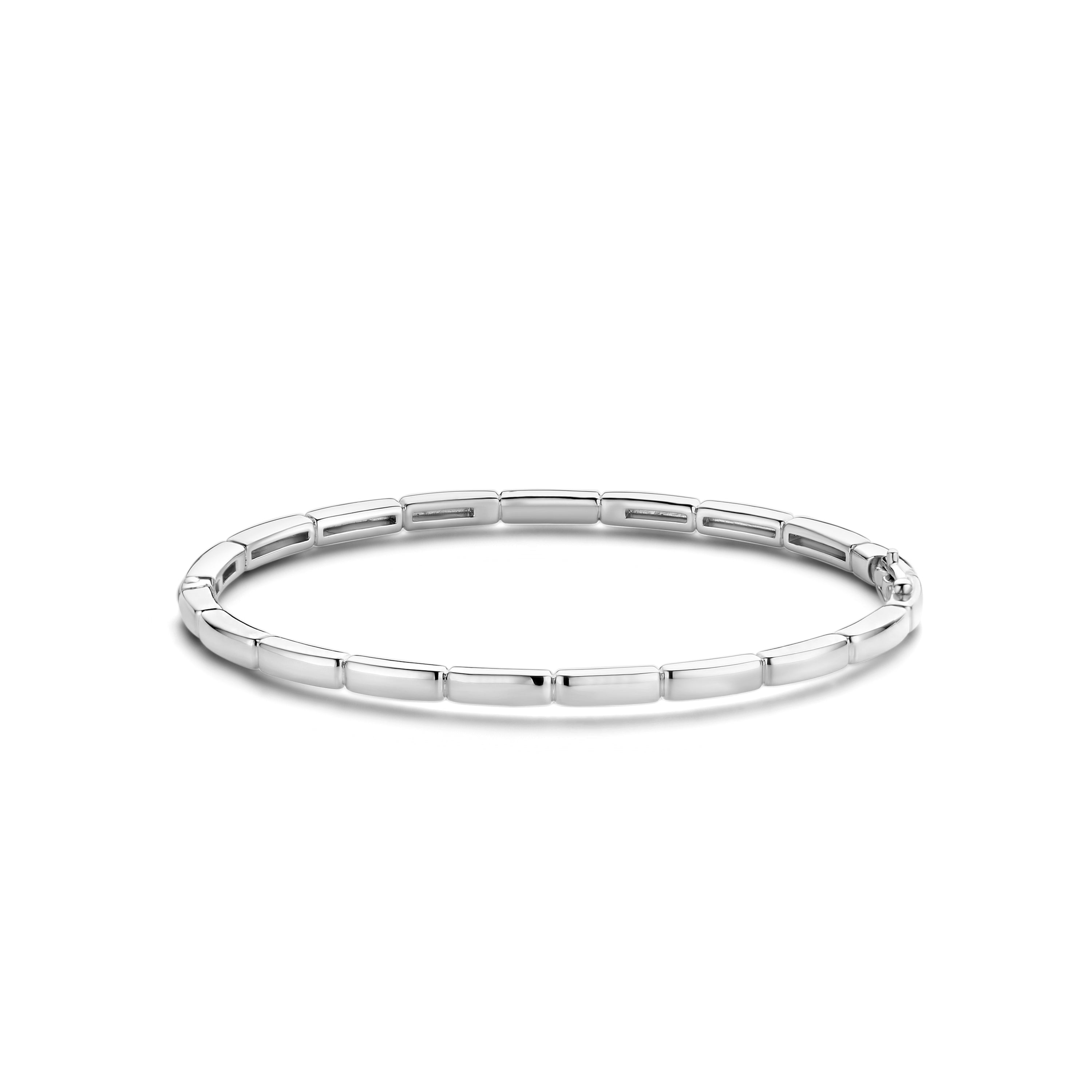 Link Silver Bangle Bracelet