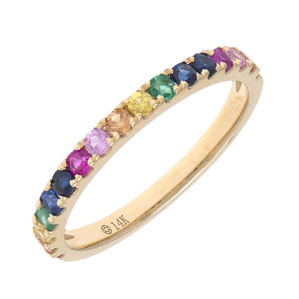 Rainbow Sapphire Ring