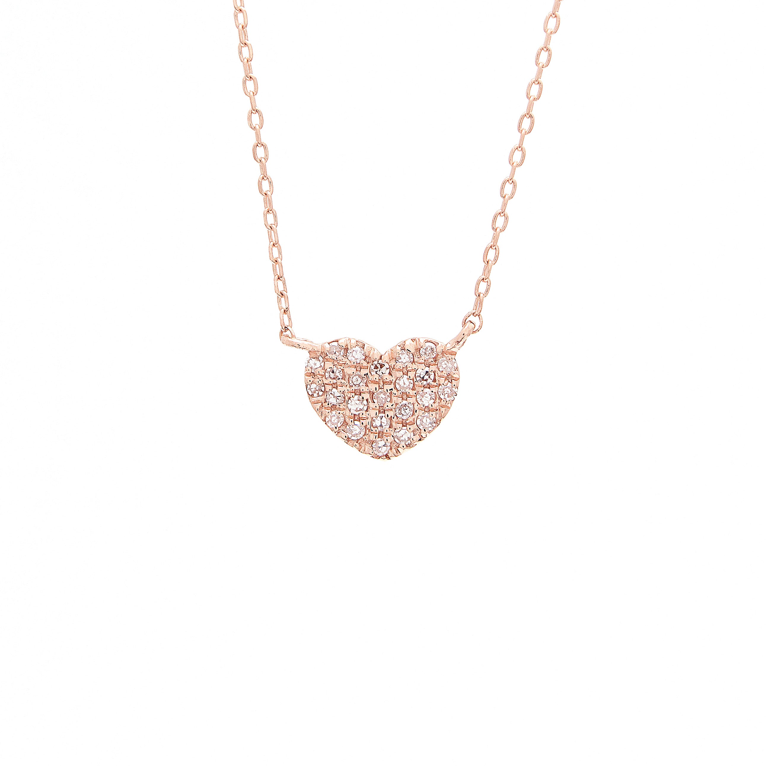 Mini Diamond Heart Necklace