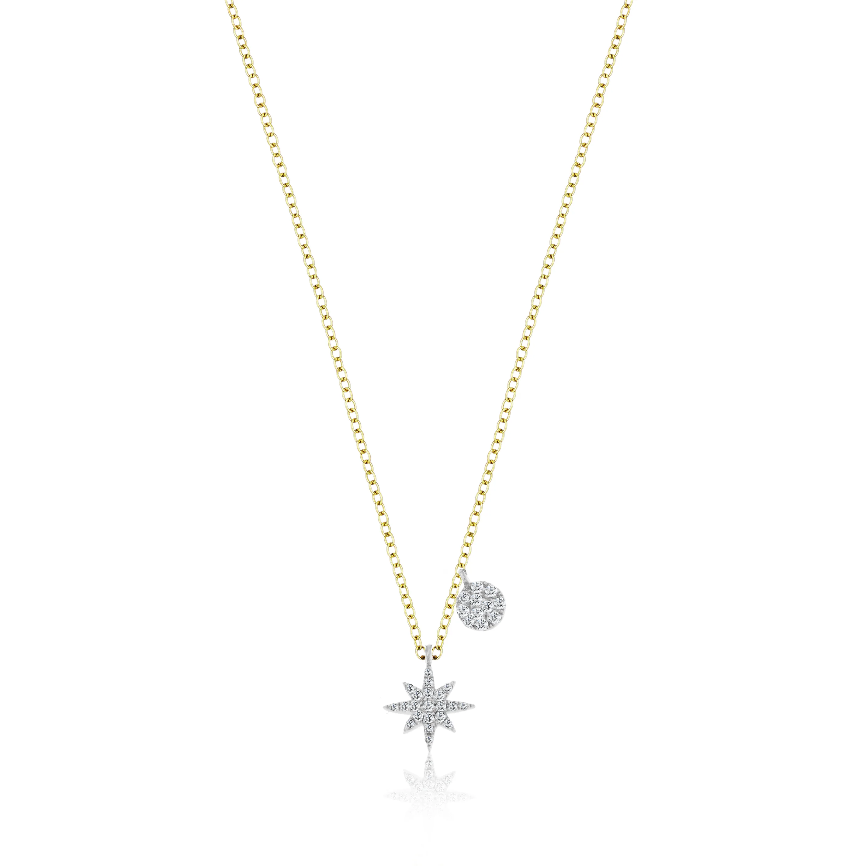 Starburst White Gold diamond Necklace