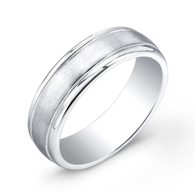 Cobal Satin Polished 7mm Ring