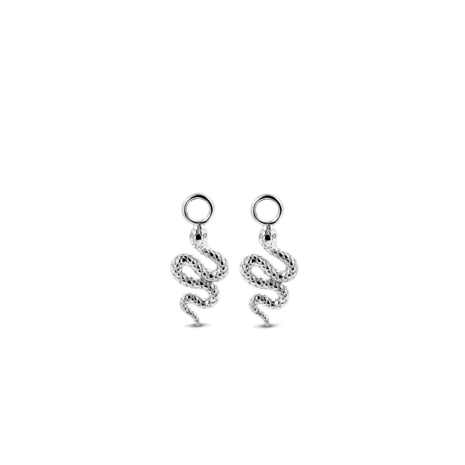 Snake Silver Ear Charms