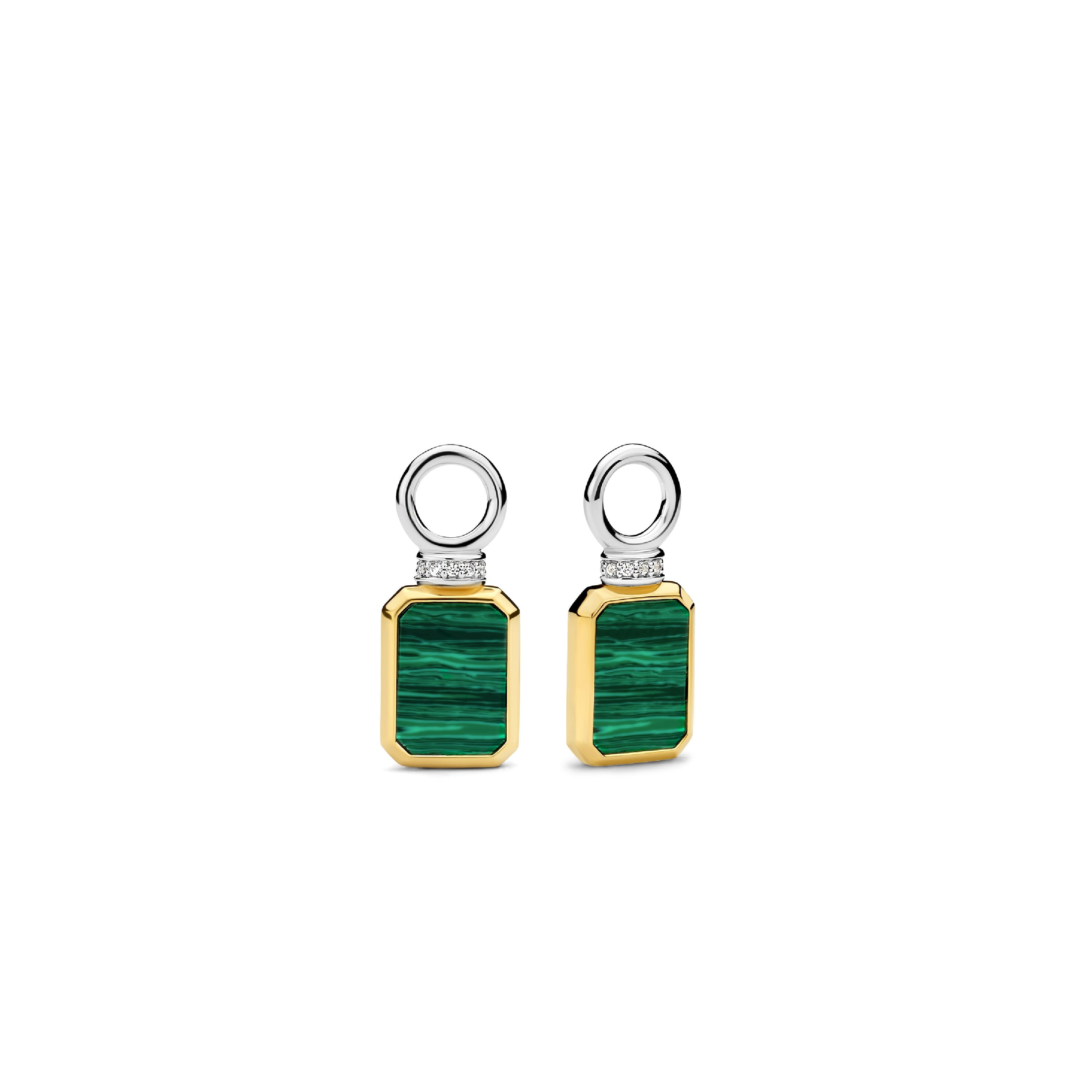 Vitnage Green Malachite Ear Charms