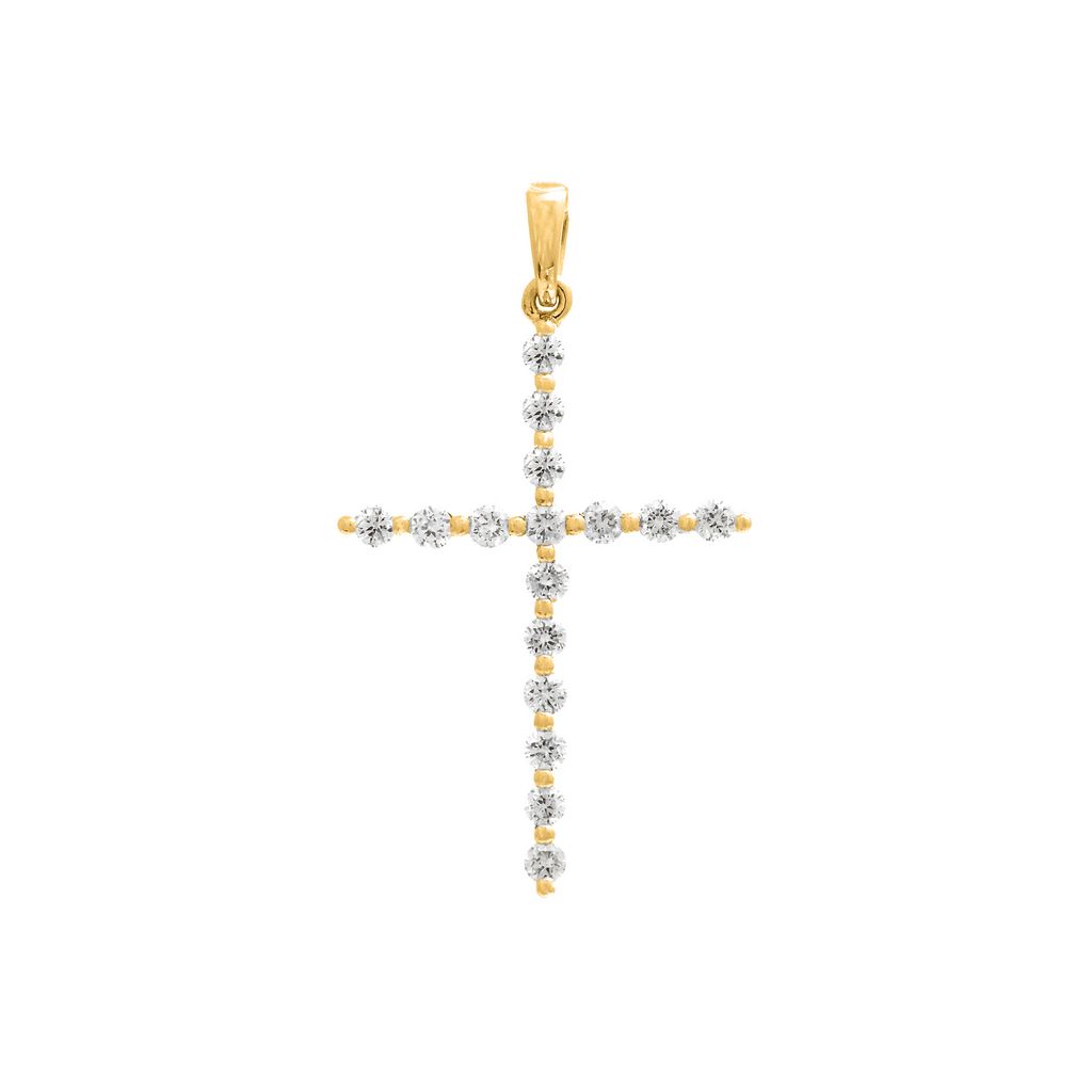 Cross Pendant with .35ct Diamonds