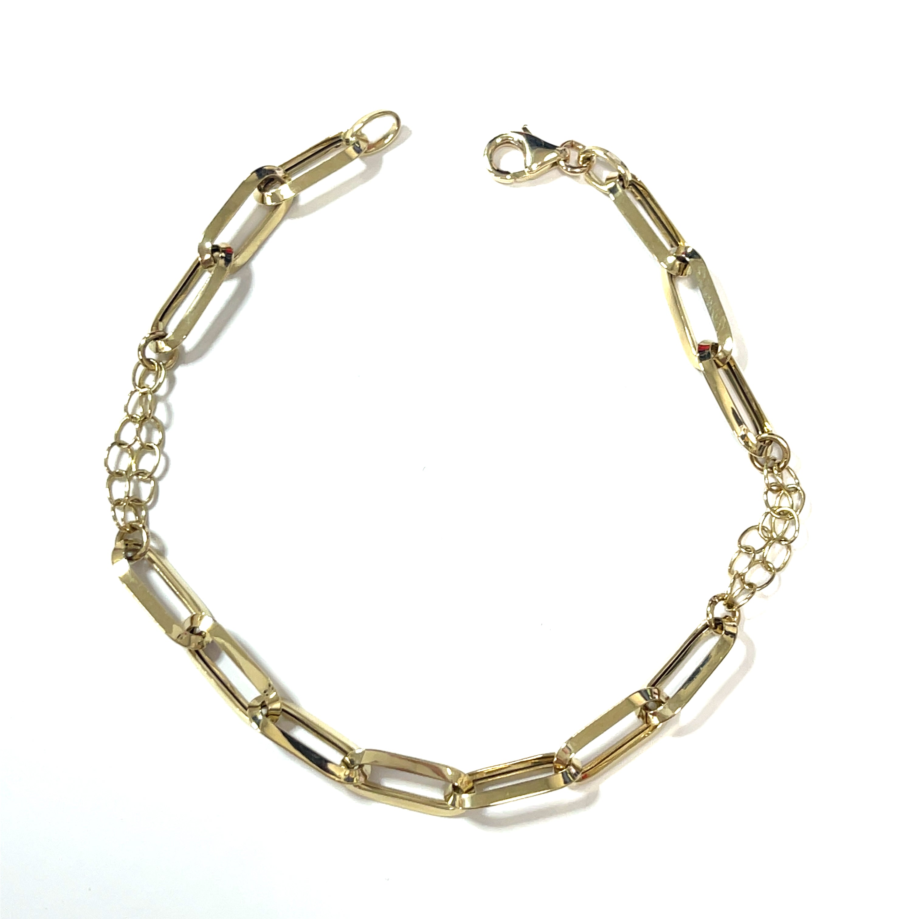 Paperclip 5MM Gold Bracelet