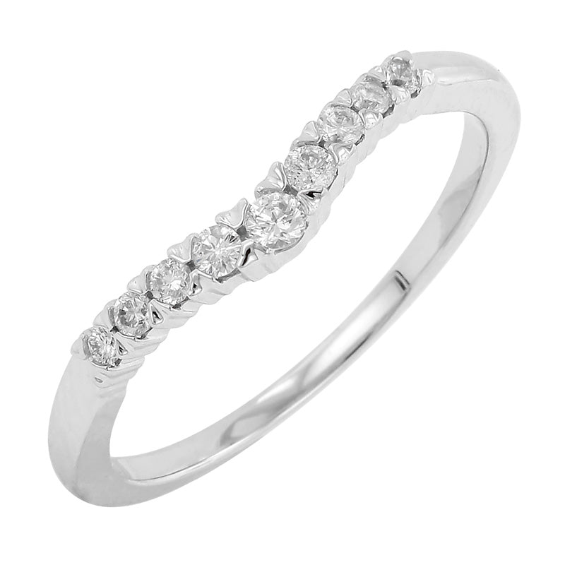 .15ct Diamond Curved Ring