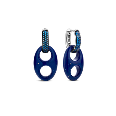 G-Ucci Blue Earrings by Ti Sento - Available at SHOPKURY.COM. Free Shipping on orders over $200. Trusted jewelers since 1965, from San Juan, Puerto Rico.