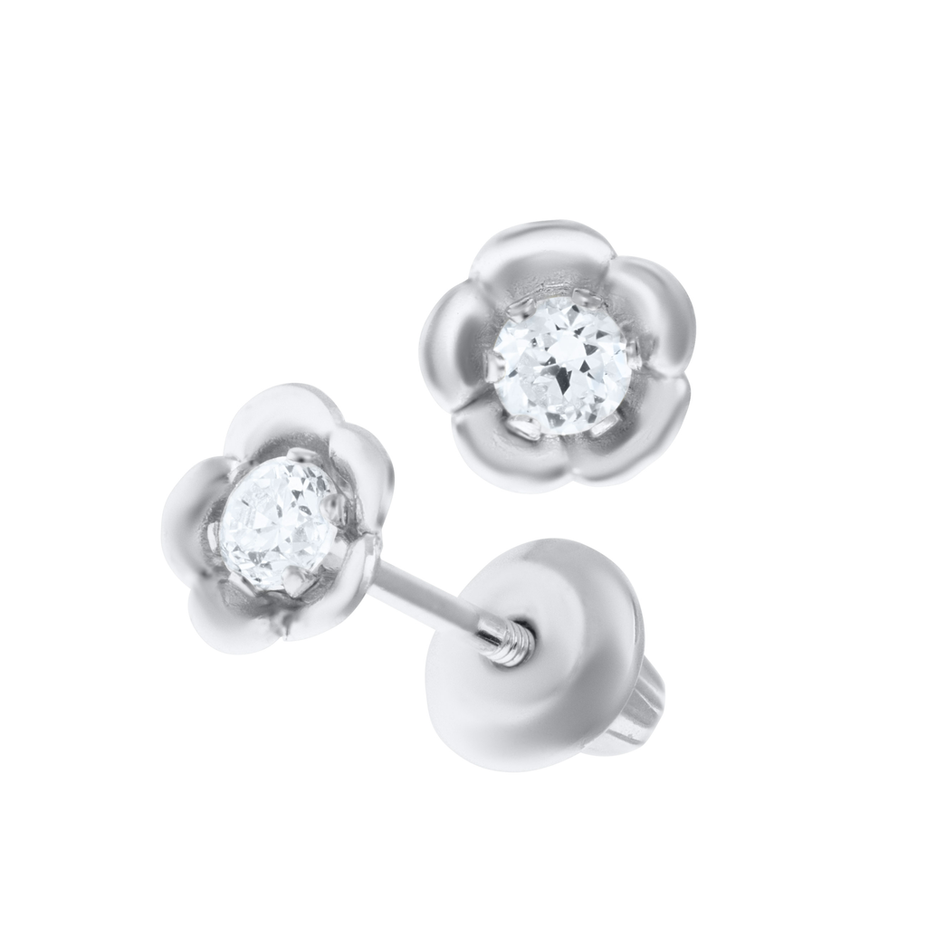 Flower Zirconia Earrings