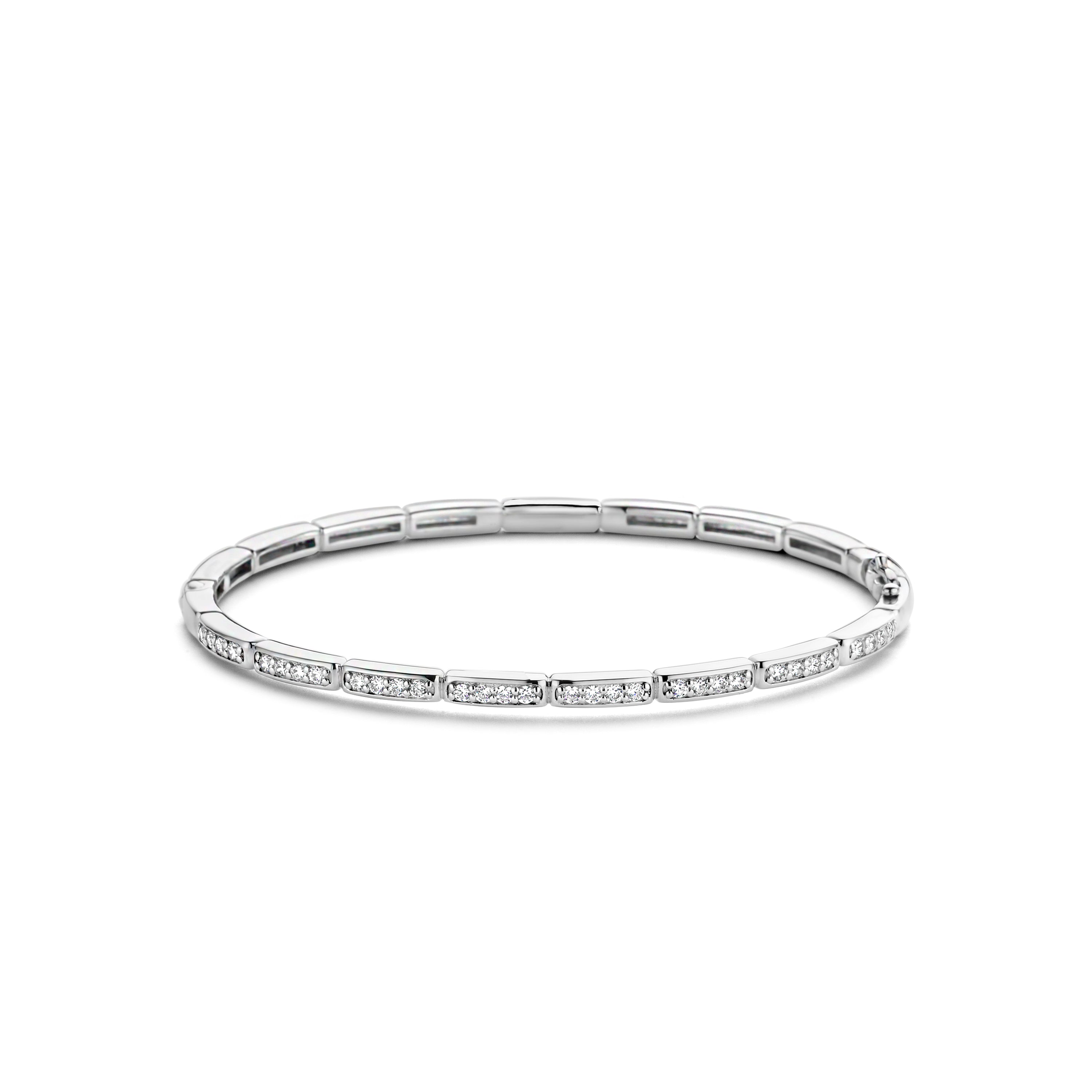 Link Pave Bangle Bracelet