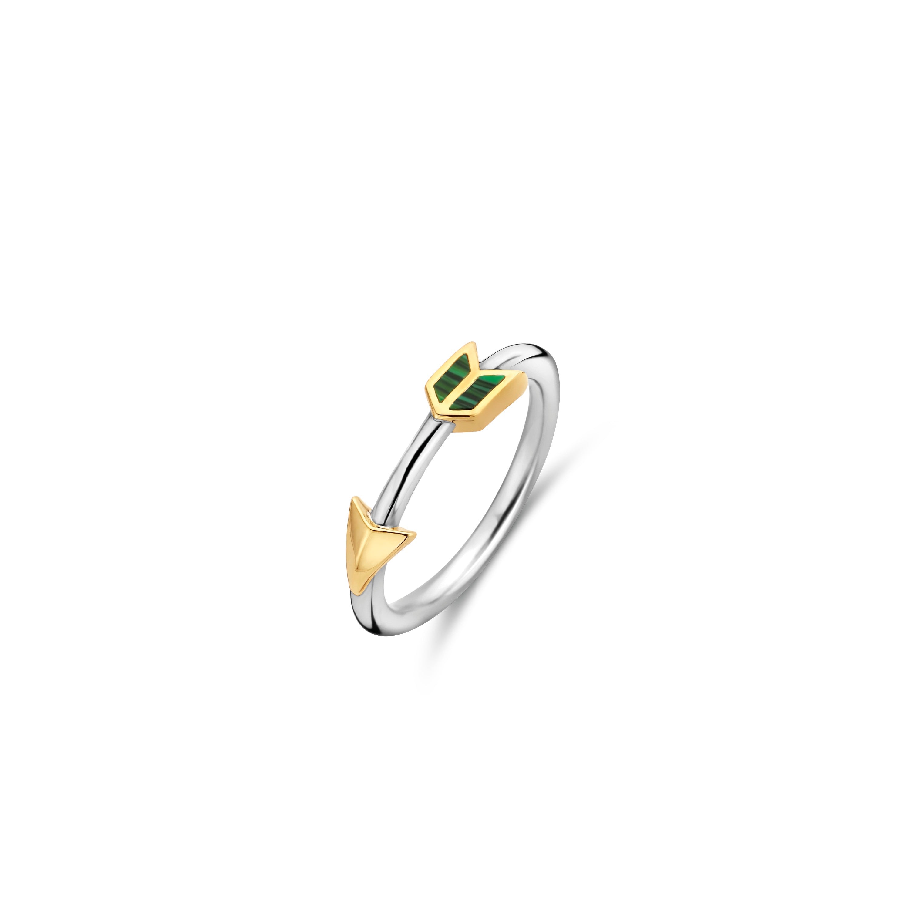 Green Malachite Arrow Ring