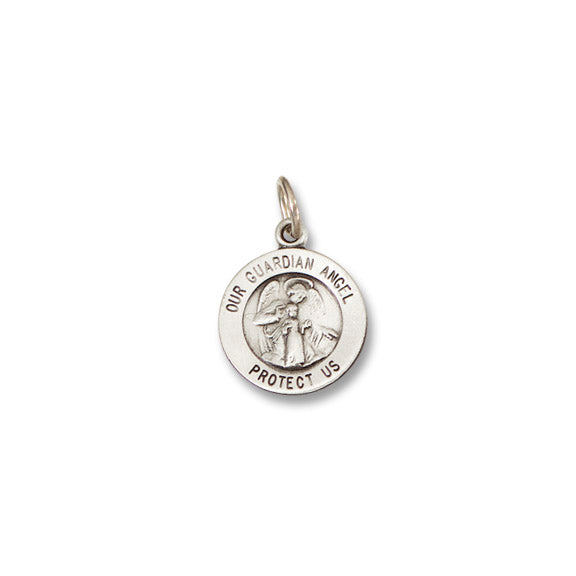 Our Guardian Angel Silver 14MM Pendant