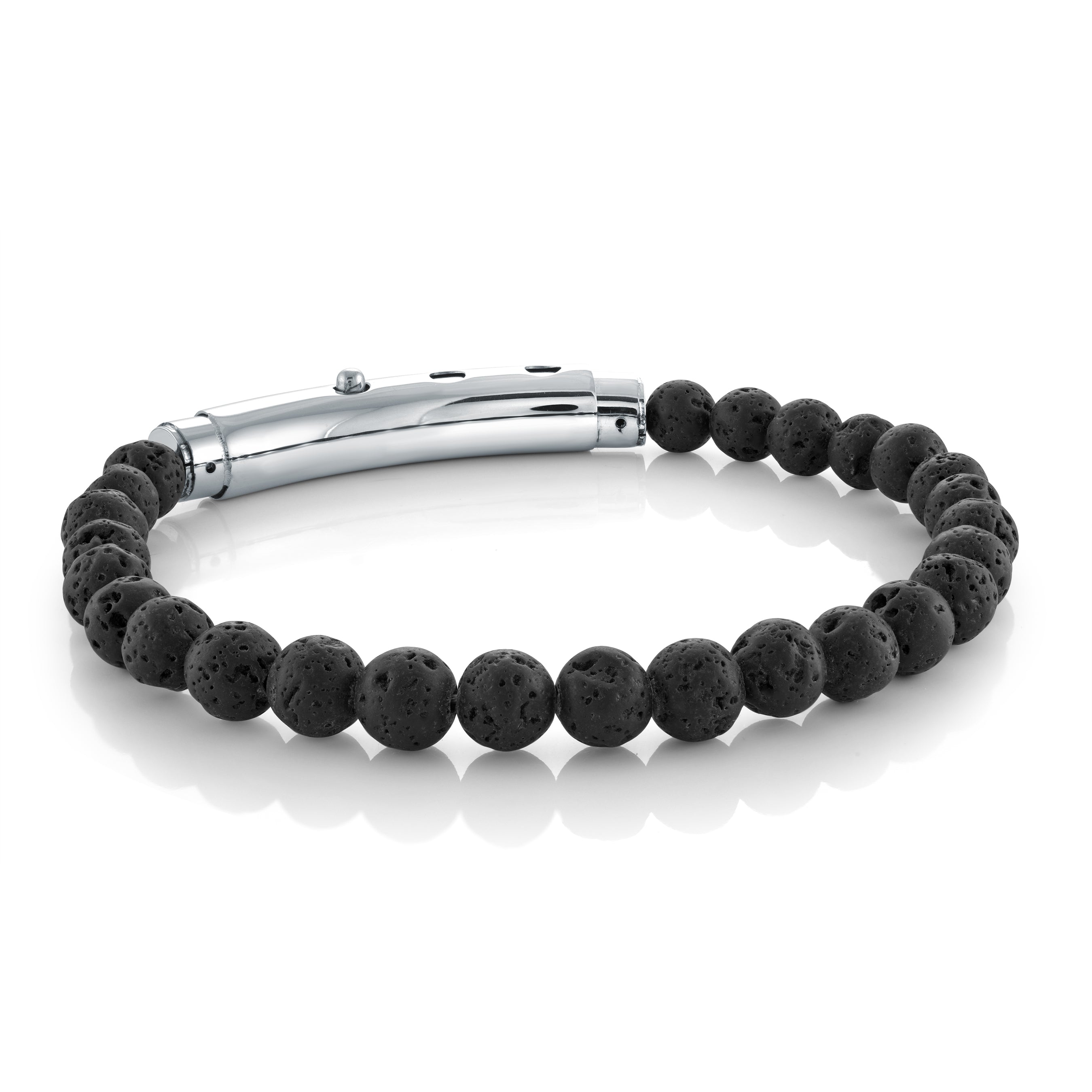 Black Lava 6mm bead bracelet