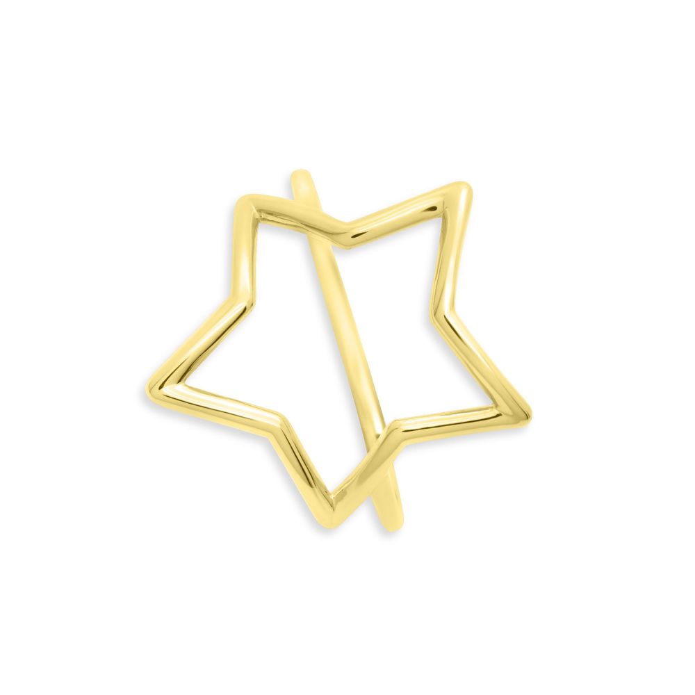 Star Outine Ring 14K