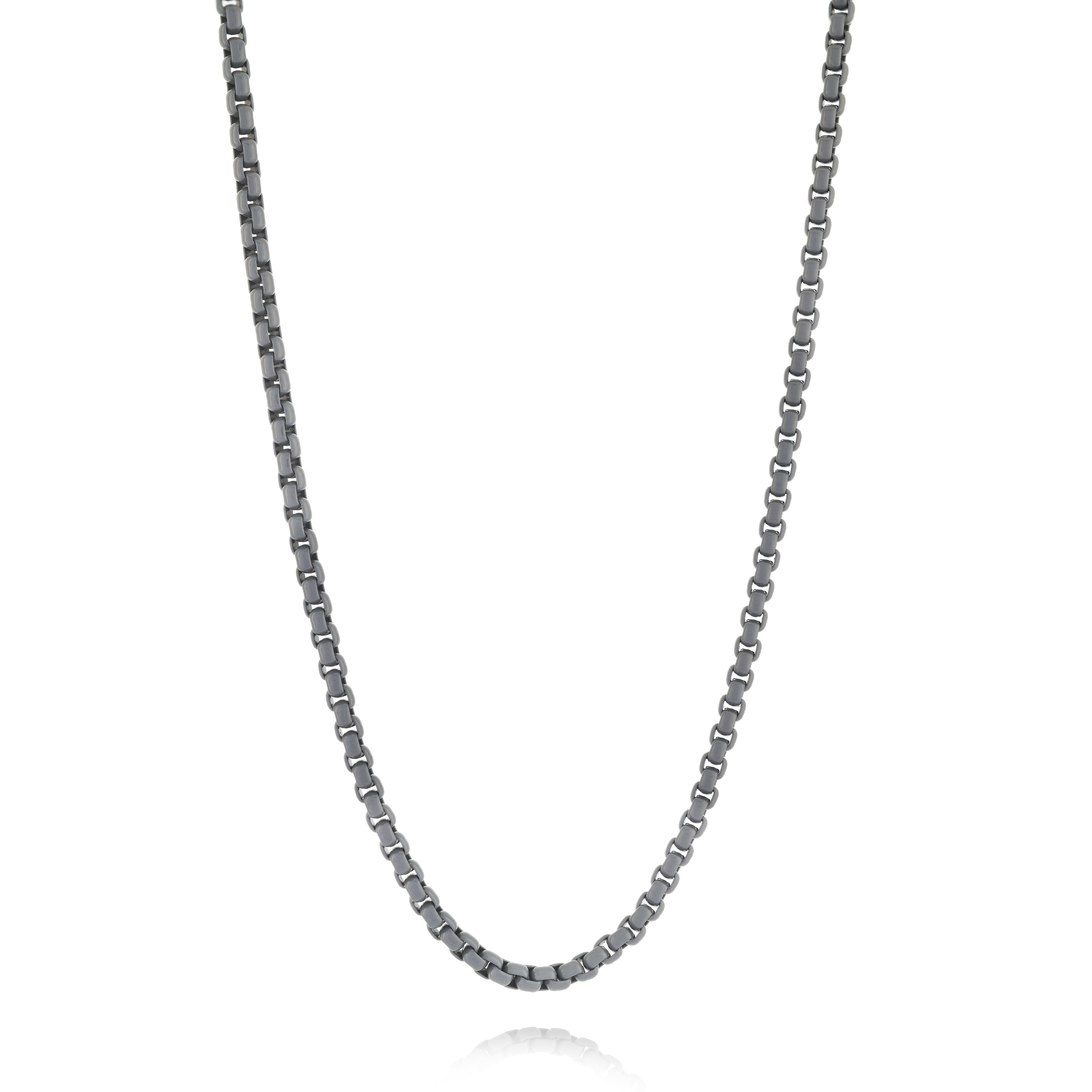 3mm Gunmetal Round Box Chain