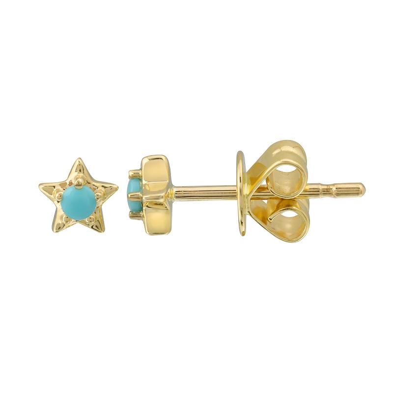 Mini Star Turquoise SINGLE Stud Earring