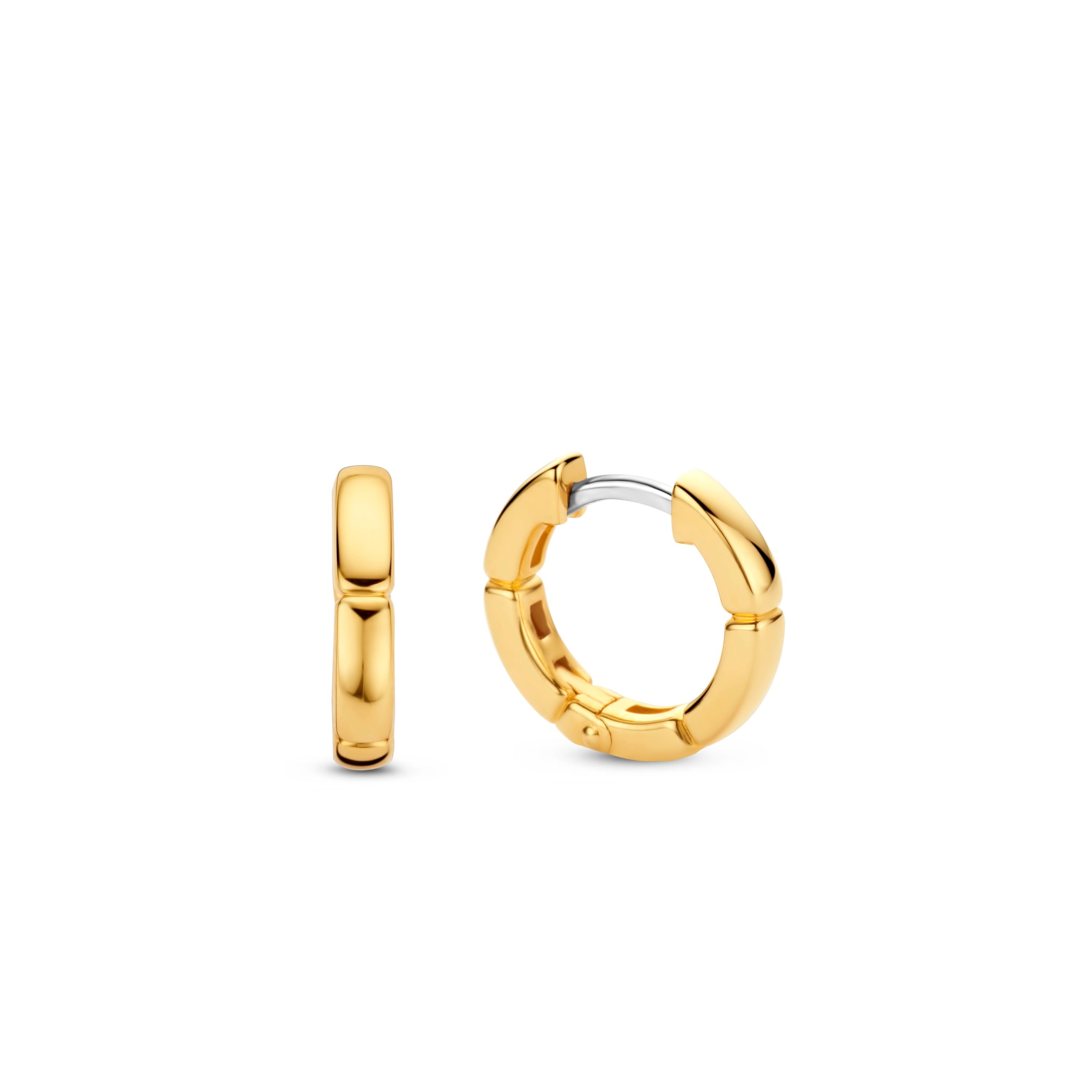 Golden Link Huggie 15MM Earrings