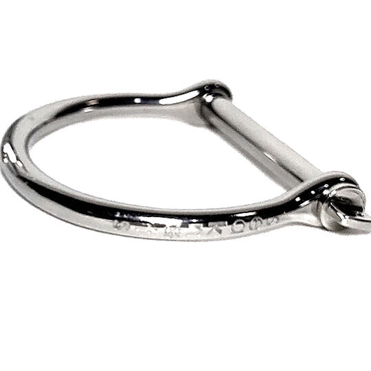 Shackle Bangle Silver Matte Bracelet