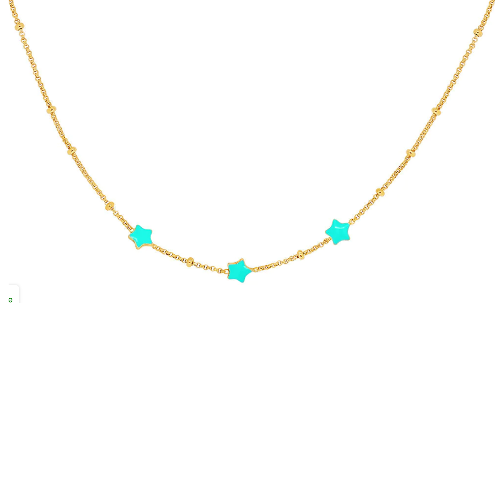 Turquoise Stars Kids Necklace