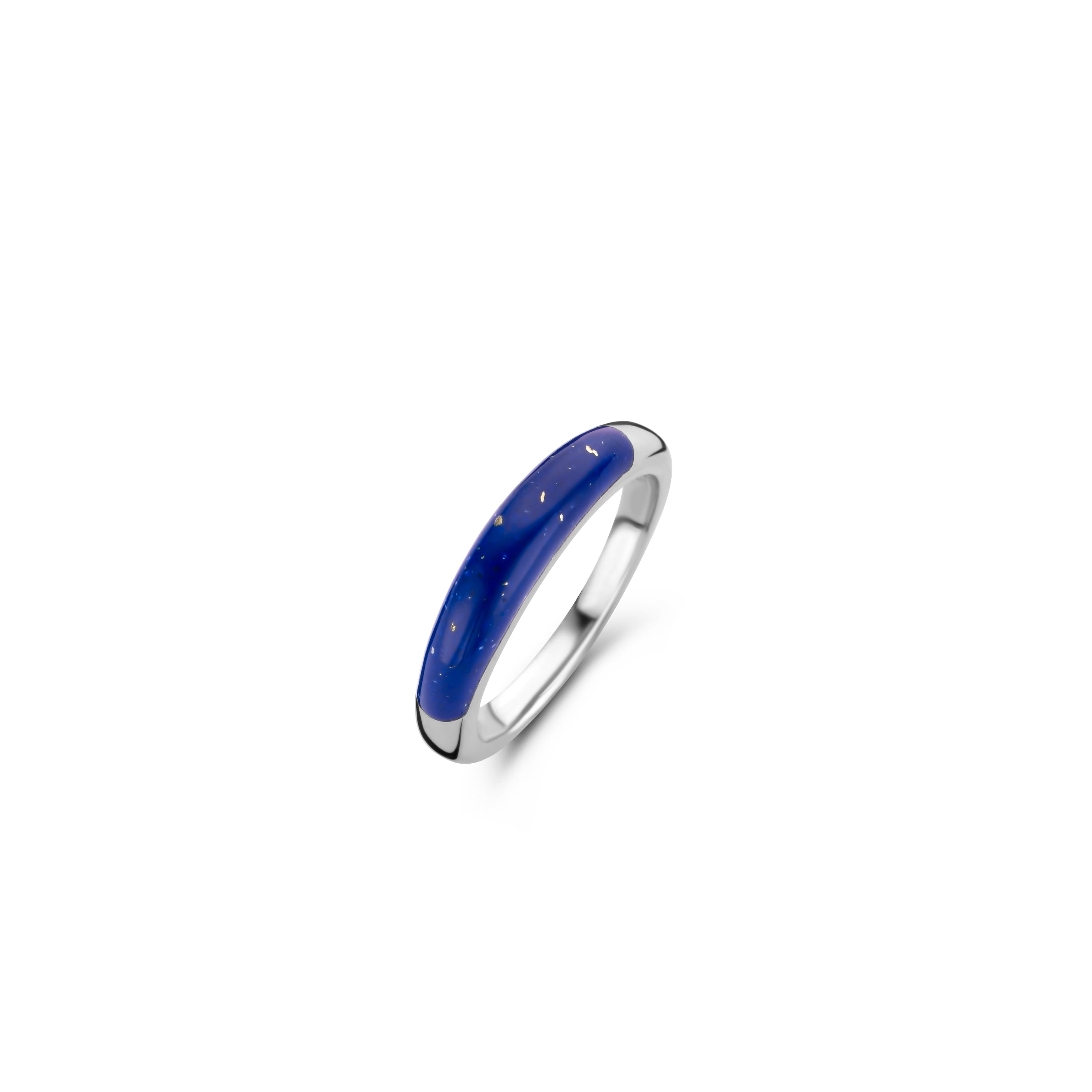 Blue Lapis Half Band Ring