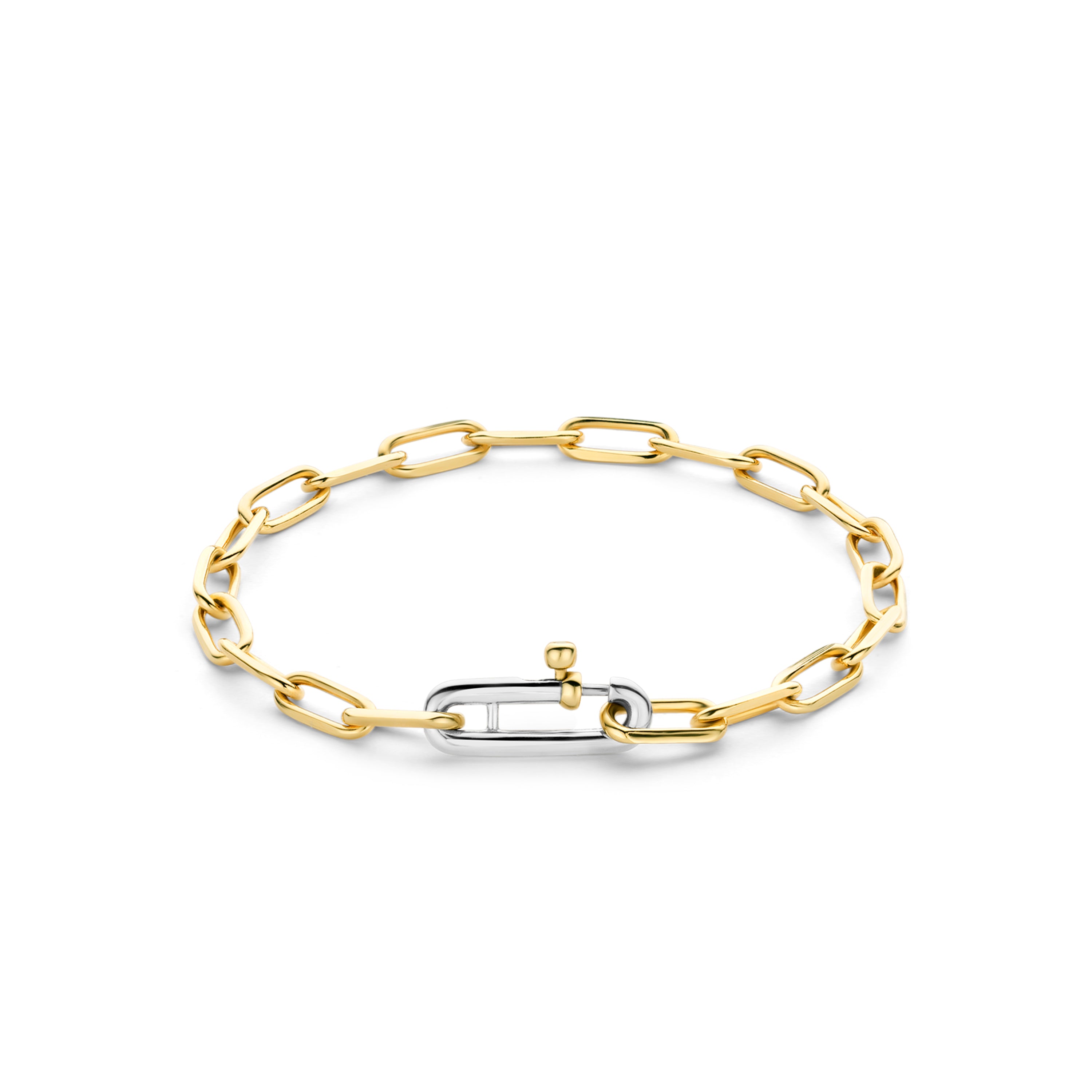 Paperclip Mini Link Golden Bracelet