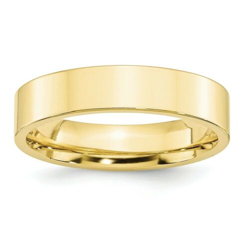 5MM Flat Yellow Gold Ring