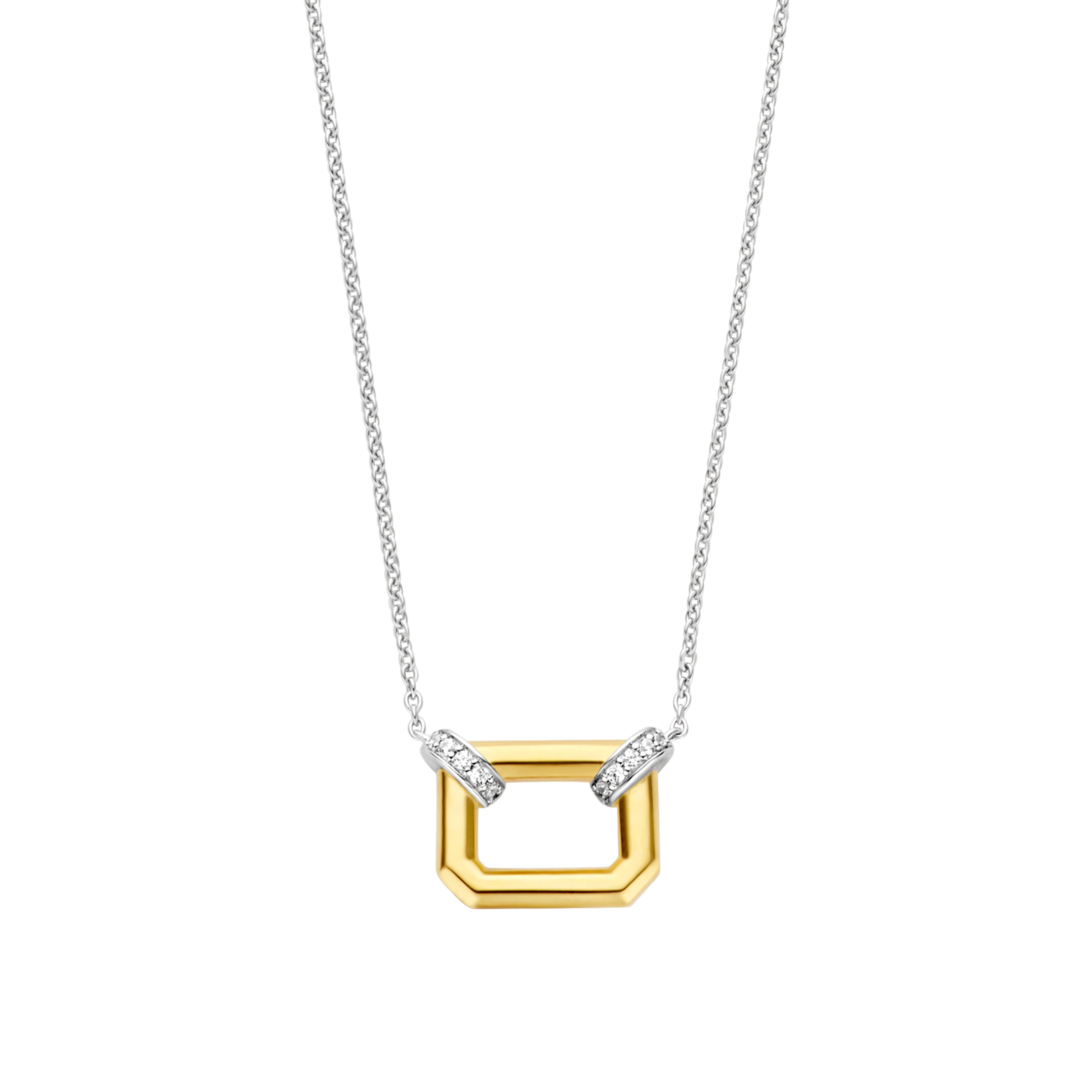 Classic Edge Rectangle Necklace