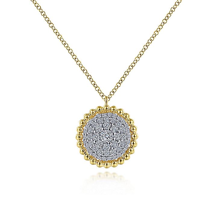 Diamond Pave Large Bujukan Bead Necklace