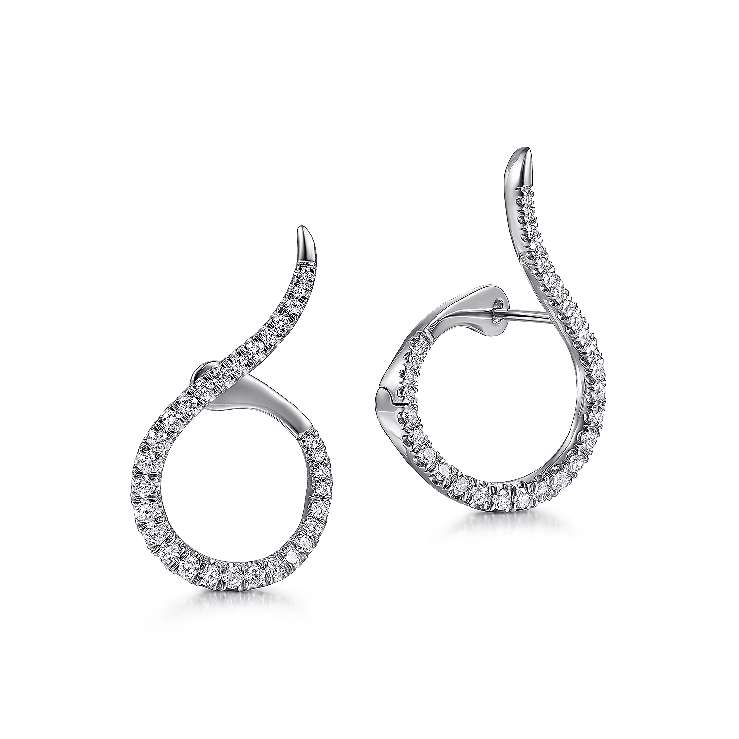 Klasique .72ct Diamond White Gold Earrings